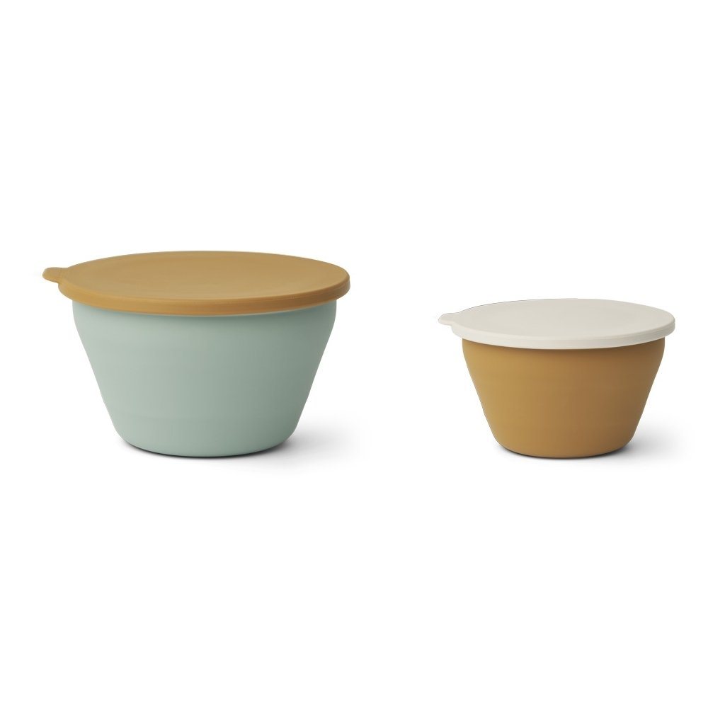 Liewood DALE foldable bowl set - Golden Caramel Multi Mix Servise Liewood 