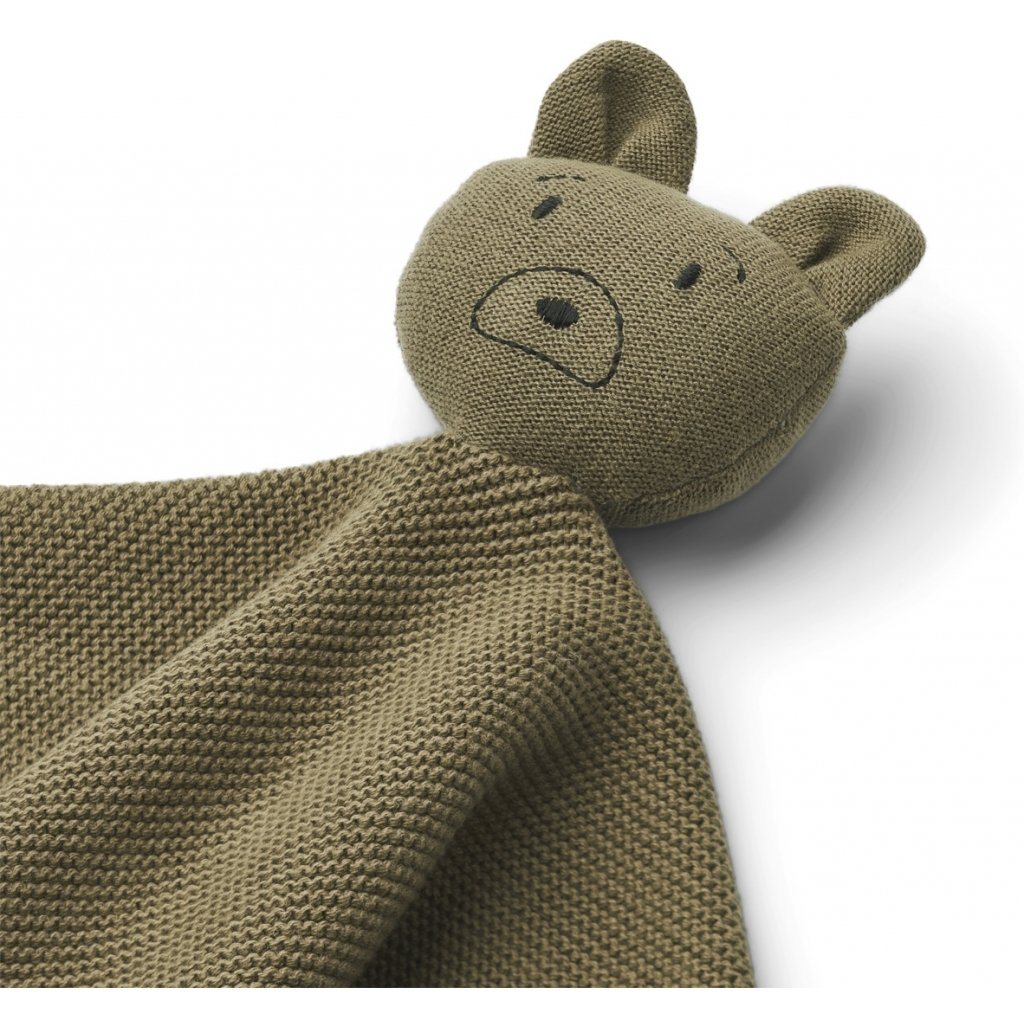 Liewood MILO Knit Cuddle Cloth - Mr Bear khaki Kluter Liewood 