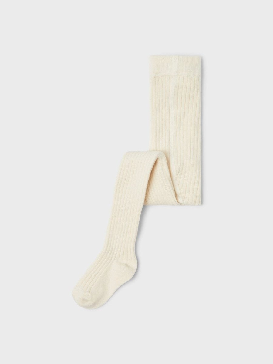 Lil' Atelier MINI ILSO Pantyhose - Whitecap Gray | Torgunns Barneklær AS