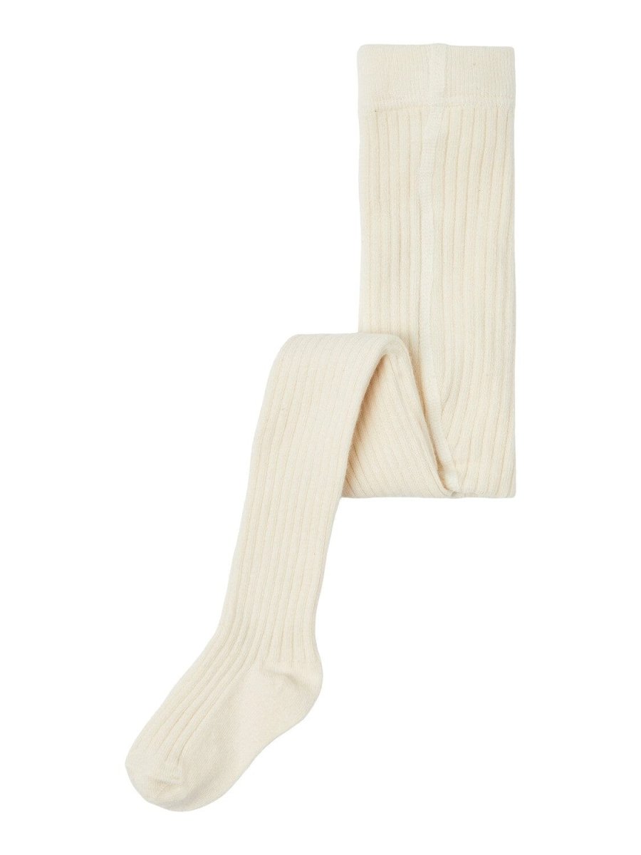 Lil' Atelier MINI ILSO Pantyhose - Whitecap Gray | Torgunns Barneklær AS