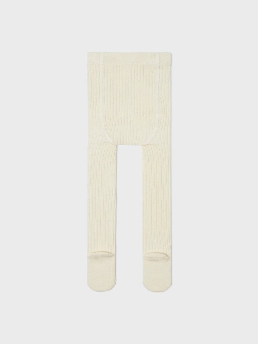 Lil' Atelier MINI ILSO Pantyhose - Whitecap Gray | Torgunns Barneklær AS