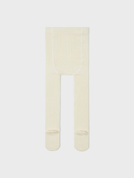 Lil' Atelier MINI ILSO Pantyhose - Whitecap Gray | Torgunns Barneklær AS