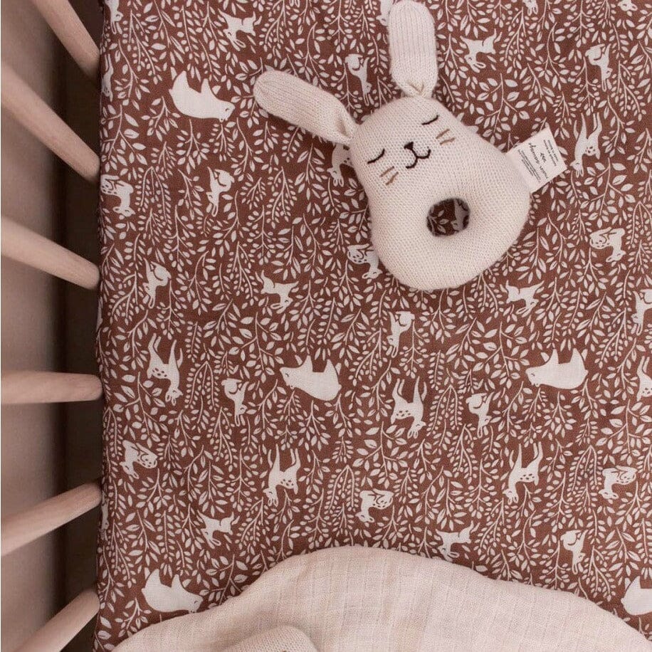 Main Sauvage Bunny Rattle - Ecru | Torgunns Barneklær AS