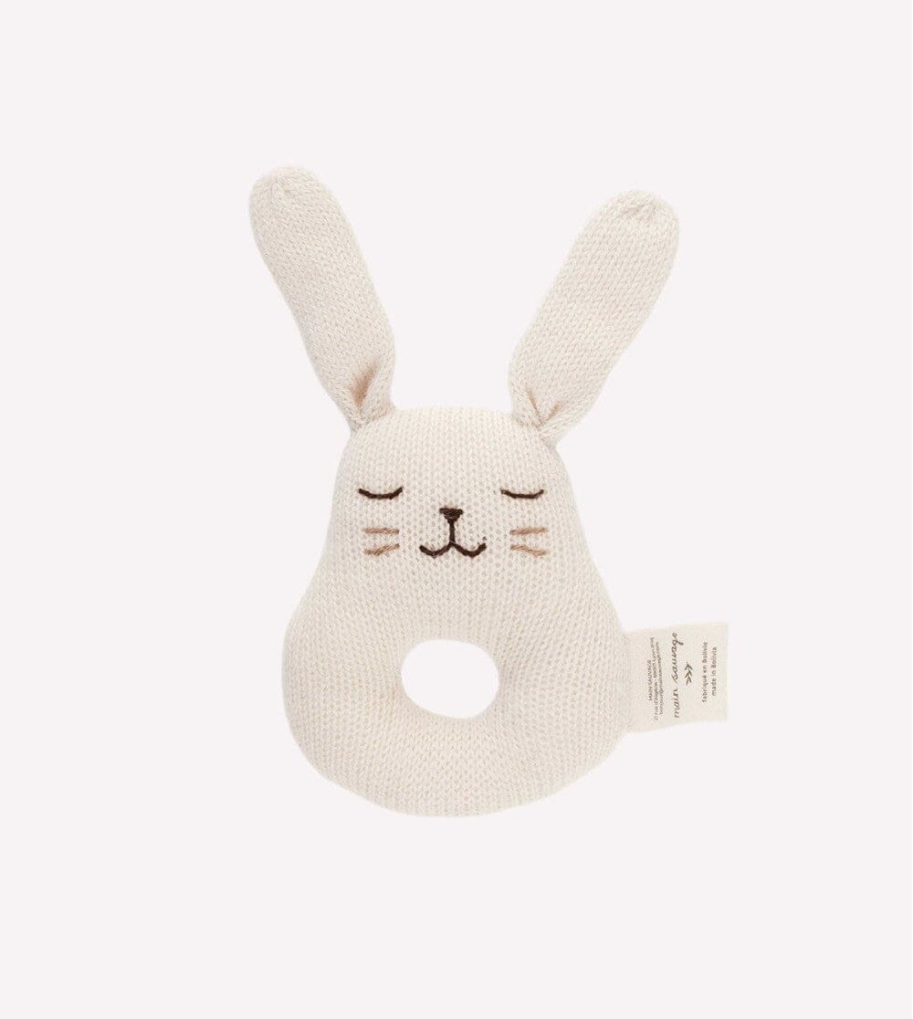 Main Sauvage Bunny Rattle - Ecru | Torgunns Barneklær AS