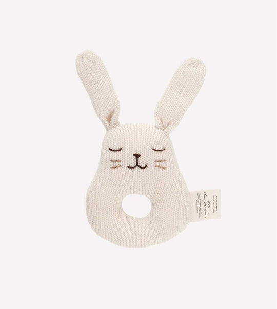 Main Sauvage Bunny Rattle - Ecru | Torgunns Barneklær AS
