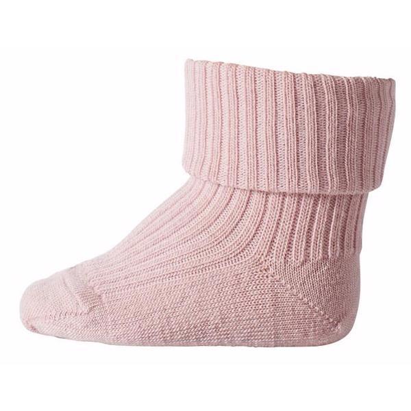 mp Denmark ANCKLESOCK BABY RIB - WOOD ROSE | Torgunns Barneklær AS