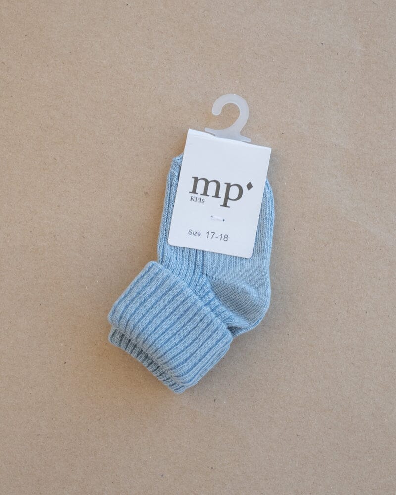 mp Denmark Cotton Rib Socks - Dusty Blue Strømpebukser & Sokker mp Denmark 