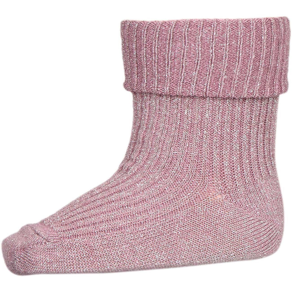 mp Denmark IDA GLITTER SOCKS - WISHFUL ROSE Sokker mp Denmark 