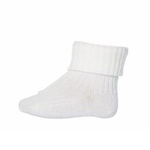 mp Denmark Rib WOOL Baby Socks - SNOW WHITE - Torgunns Barneklær