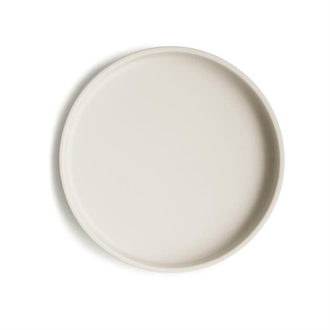 mushie | Silicone Plate - Ivory Spise & drikke mushie 