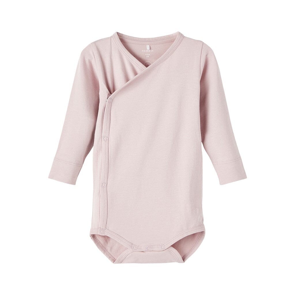 name it BABY LASIE LS WRAP BODY - Burnished Lilac Body name it 
