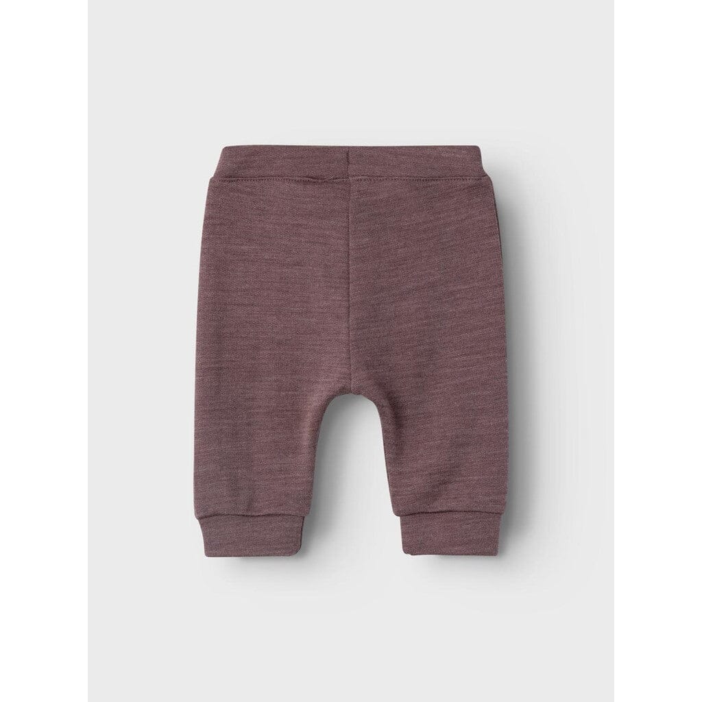 name it baby WESSO WOOL SWEAT PANT - Peppercorn Ulltøy name it 