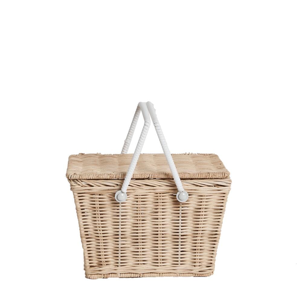 Olli Ella - PIKI RATTAN BASKET - Straw | Torgunns Barneklær AS