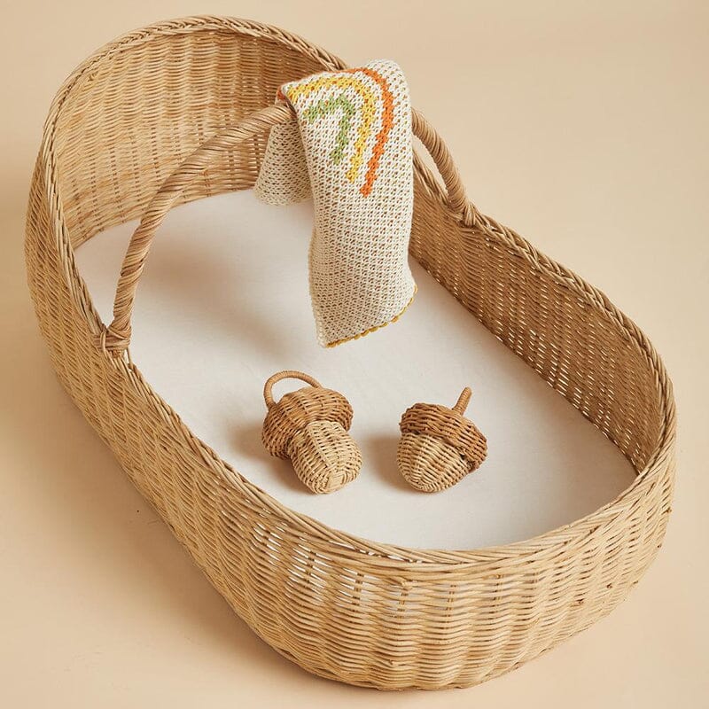 Olli Ella - RATTAN ACORN RATTLE | Torgunns Barneklær AS