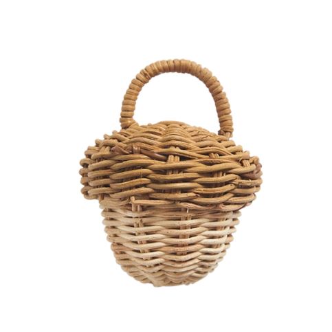 Olli Ella - RATTAN ACORN RATTLE Leker Olli Ella 