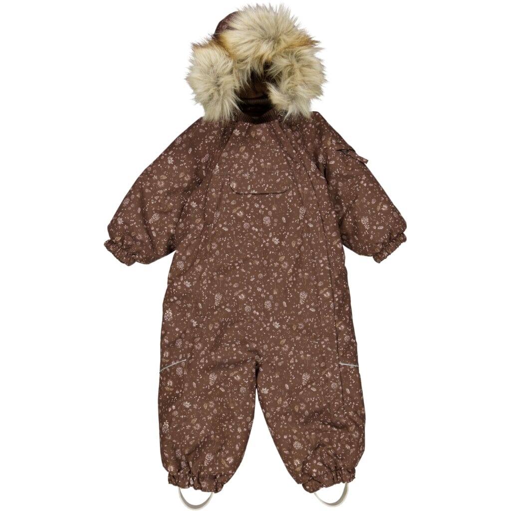 Wheat Outerwear Snowsuit Nickie Tech - Cone And Flowers Yttertøy Wheat 