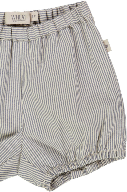 Wheat Shorts Olly - Classic blue stripe Underdeler Wheat 
